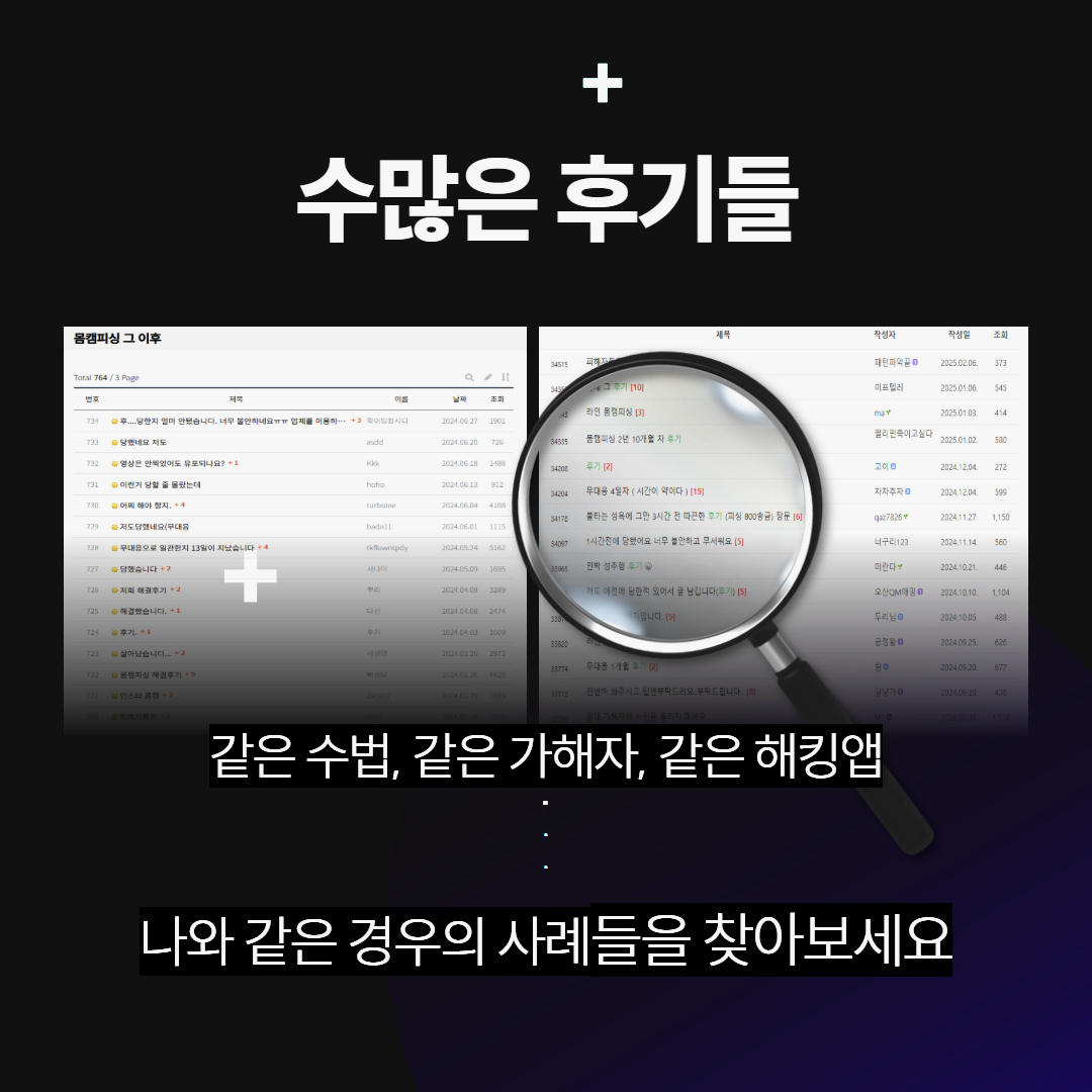 SNS사안 vs 몸캠피싱 구분