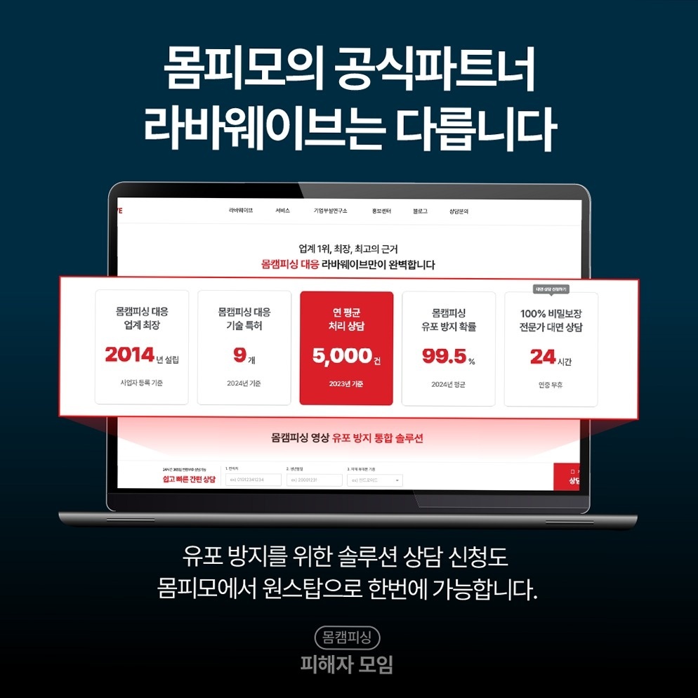 스레드몸캠피싱 유포 차단 상담 CTA 라바웨이브